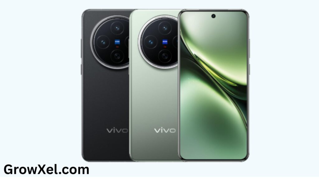 Vivo X200 Ultra smartphone with curved 2K AMOLED display and quad camera setup featuring 200MP lens, shown in a sleek premium design.