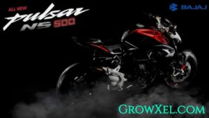 "Bajaj Pulsar NS500 बाइक का स्ट्रीटफाइटर लुक, LED हेडलाइट, दमदार फ्यूल टैंक और स्पोर्टी ग्राफिक्स के साथ दमदार डिजाइन में"